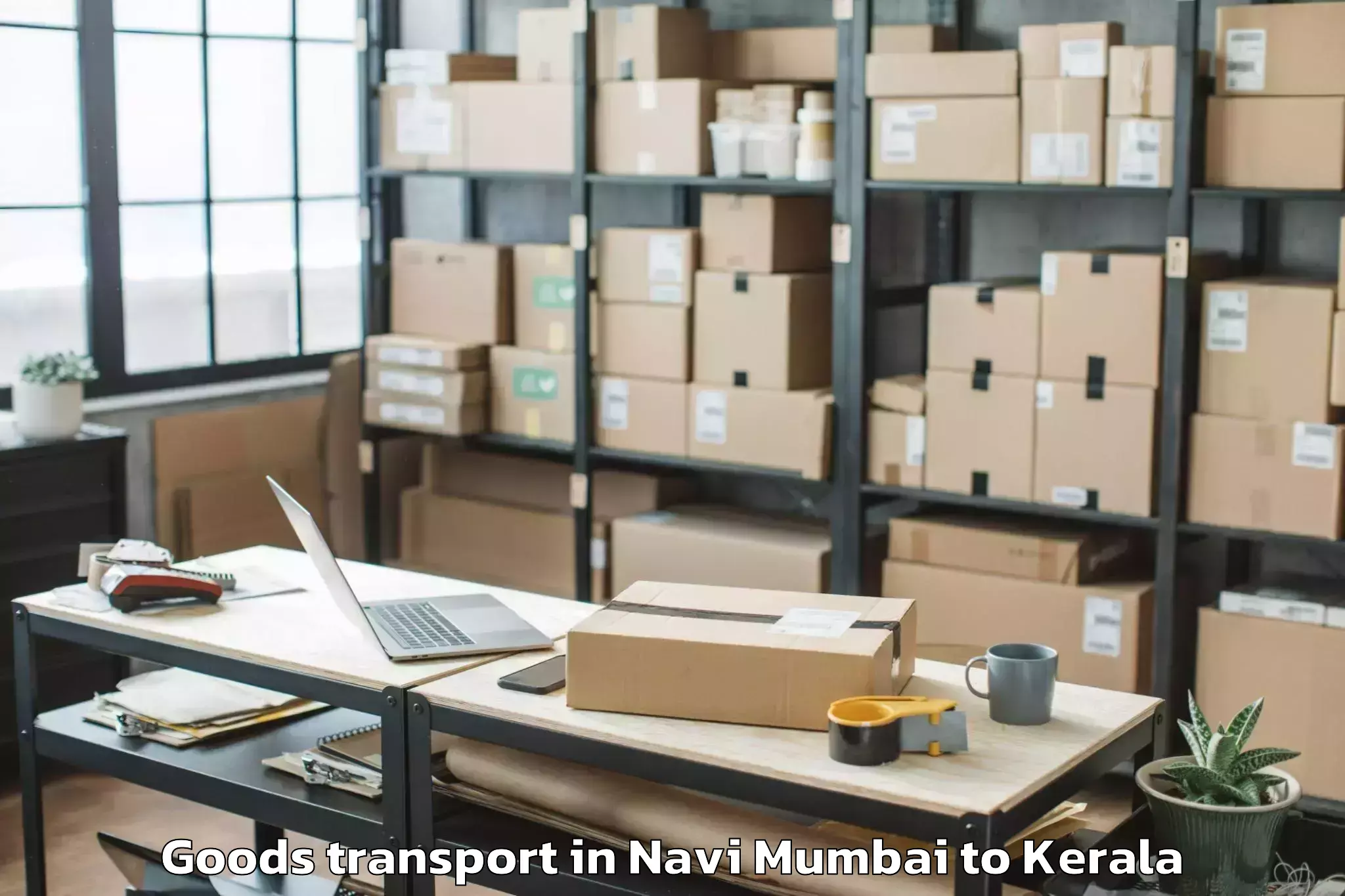 Top Navi Mumbai to Chavassery Goods Transport Available